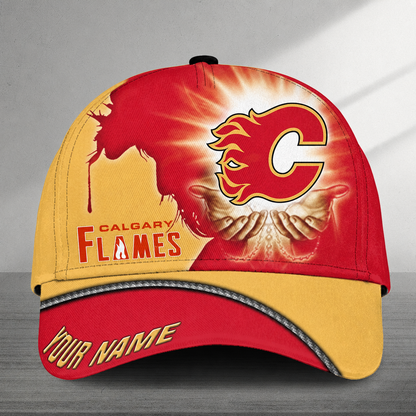 LIMITED EDITION - NEW CUSTOMIZED NHL17 CGF CALGARY FLAMES CLASSIC CAP