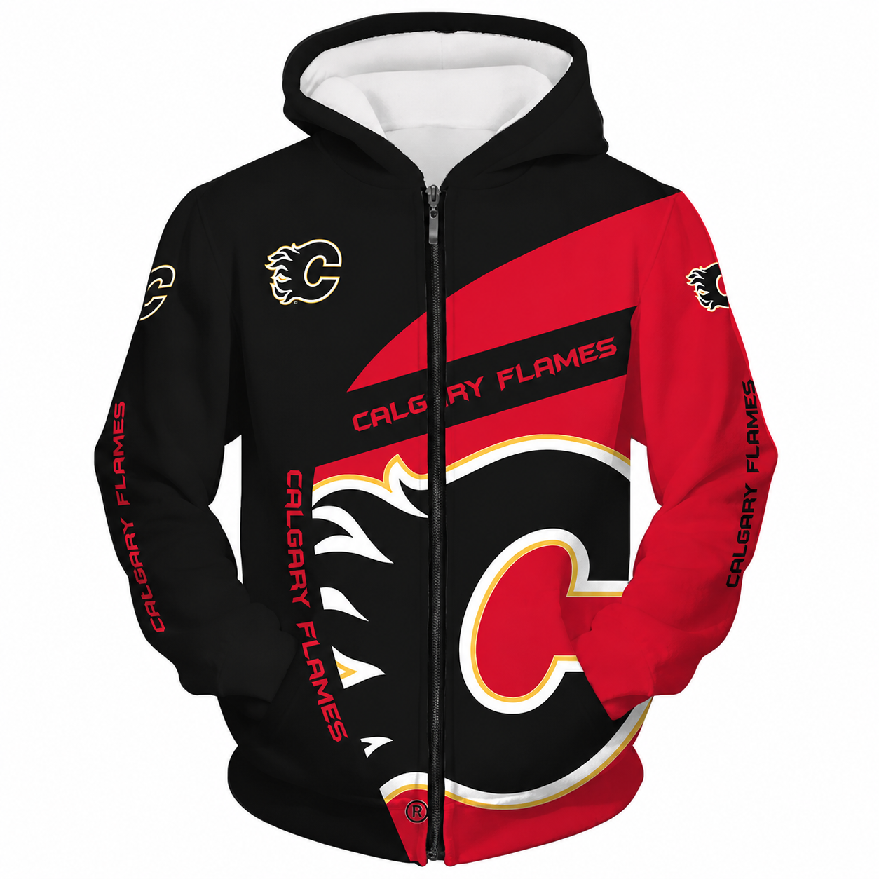 LIMITED EDITION - NEW CUSTOMIZED NHL17 CGF CALGARY FLAMES T-SHIRT, POLO SHIRT, ZIP POLO SHIRT, SWEATSHIRT, HOODIE & ZIP HOODIE