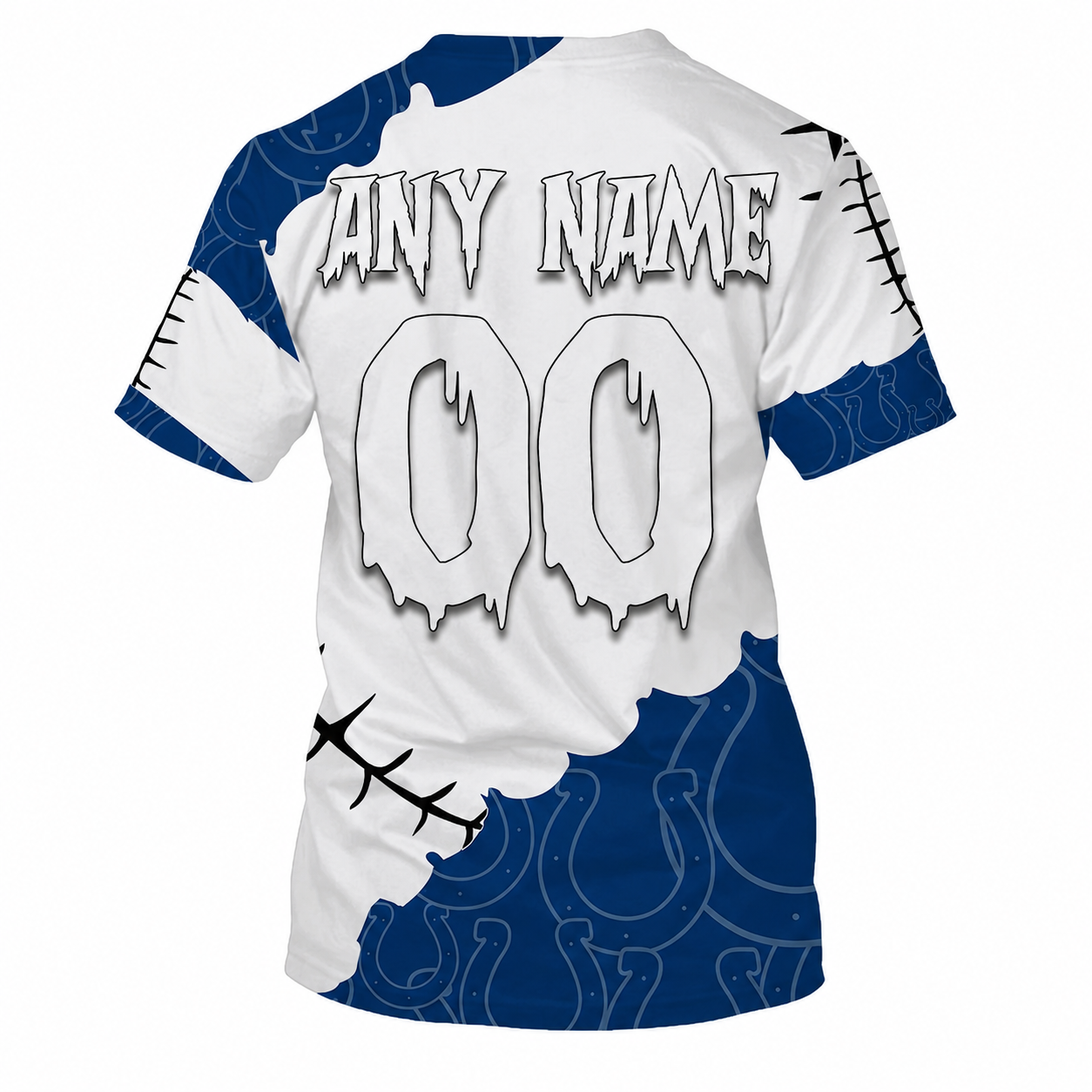 LIMITED EDITION - NEW CUSTOMIZED NFL17 IDC INDIANAPOLIS COLTS HALLOWEEN SKULL APPAREL FOR FANS