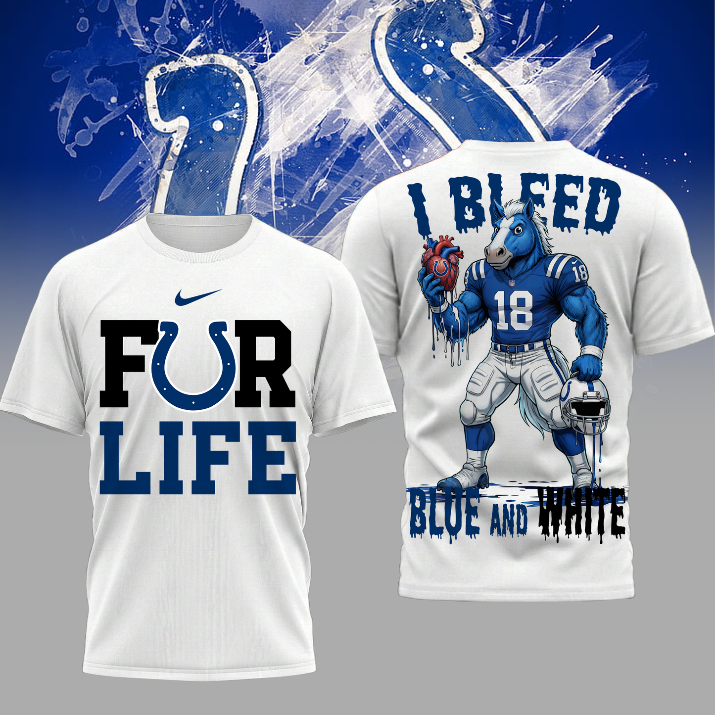 LIMITED EDITION - NEW CUSTOMIZED NFL17 IDC ID COLTS UNISEX T-SHIRT, POLO & HOODIE