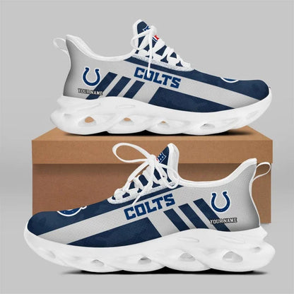 LIMITED EDITION - NEW CUSTOMIZED NFL17 IDC INDIANAPOLIS COLTS UNISEX MAX SOUL SHOES