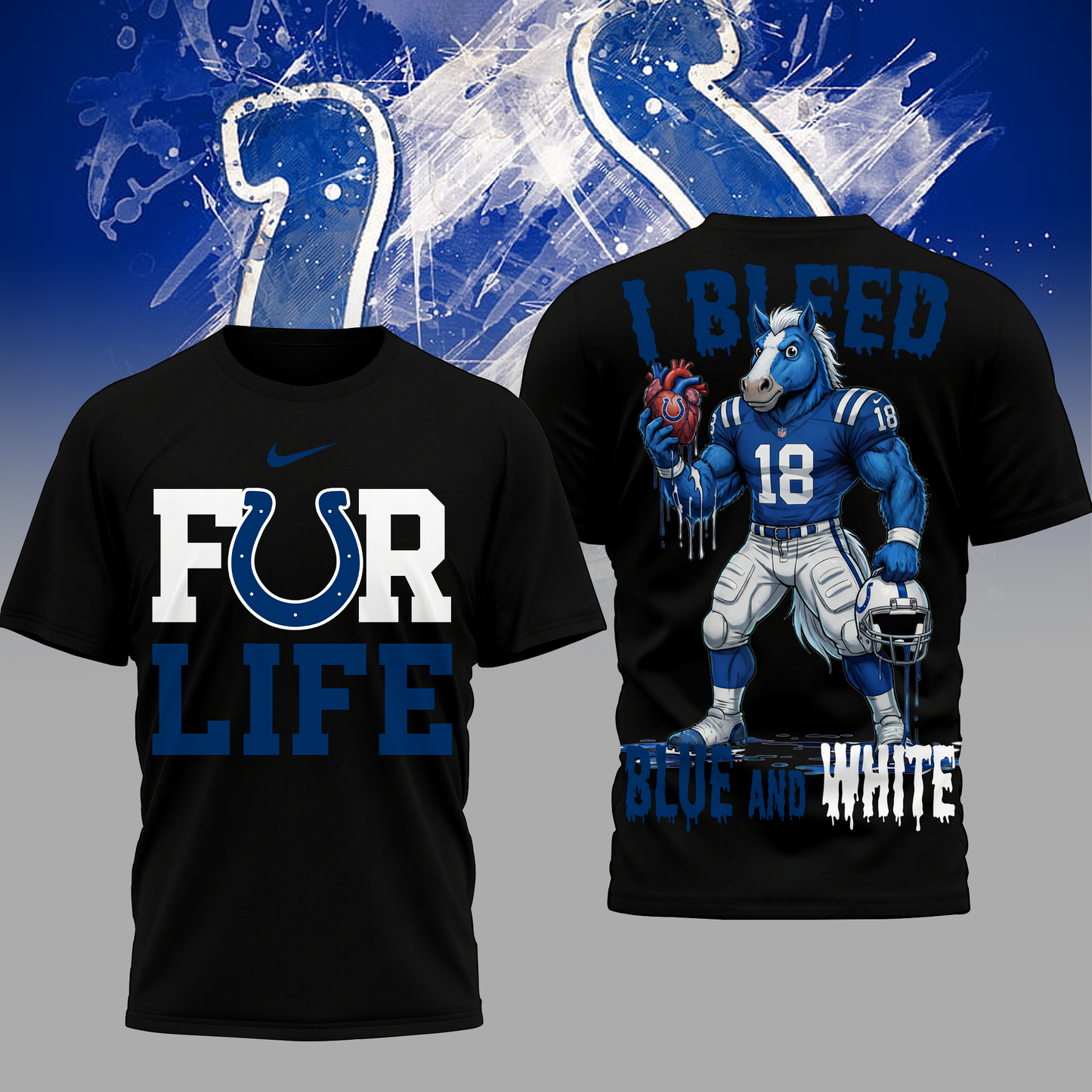 LIMITED EDITION - NEW CUSTOMIZED NFL17 IDC ID COLTS UNISEX T-SHIRT, POLO & HOODIE