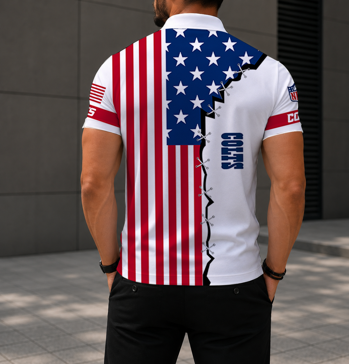 LIMITED EDITION - NEW CUSTOMIZED NFL17 IDC INDIANAPOLIS COLTS POLO SHIRT, ZIP POLO SHIRT & T-SHIRTS