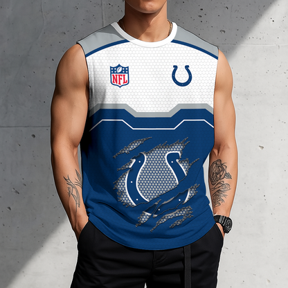 LIMITED EDITION - NEW CUSTOMIZED NFL17 IDC INDIANAPOLIS COLTS MEN'S GYM SHIRT