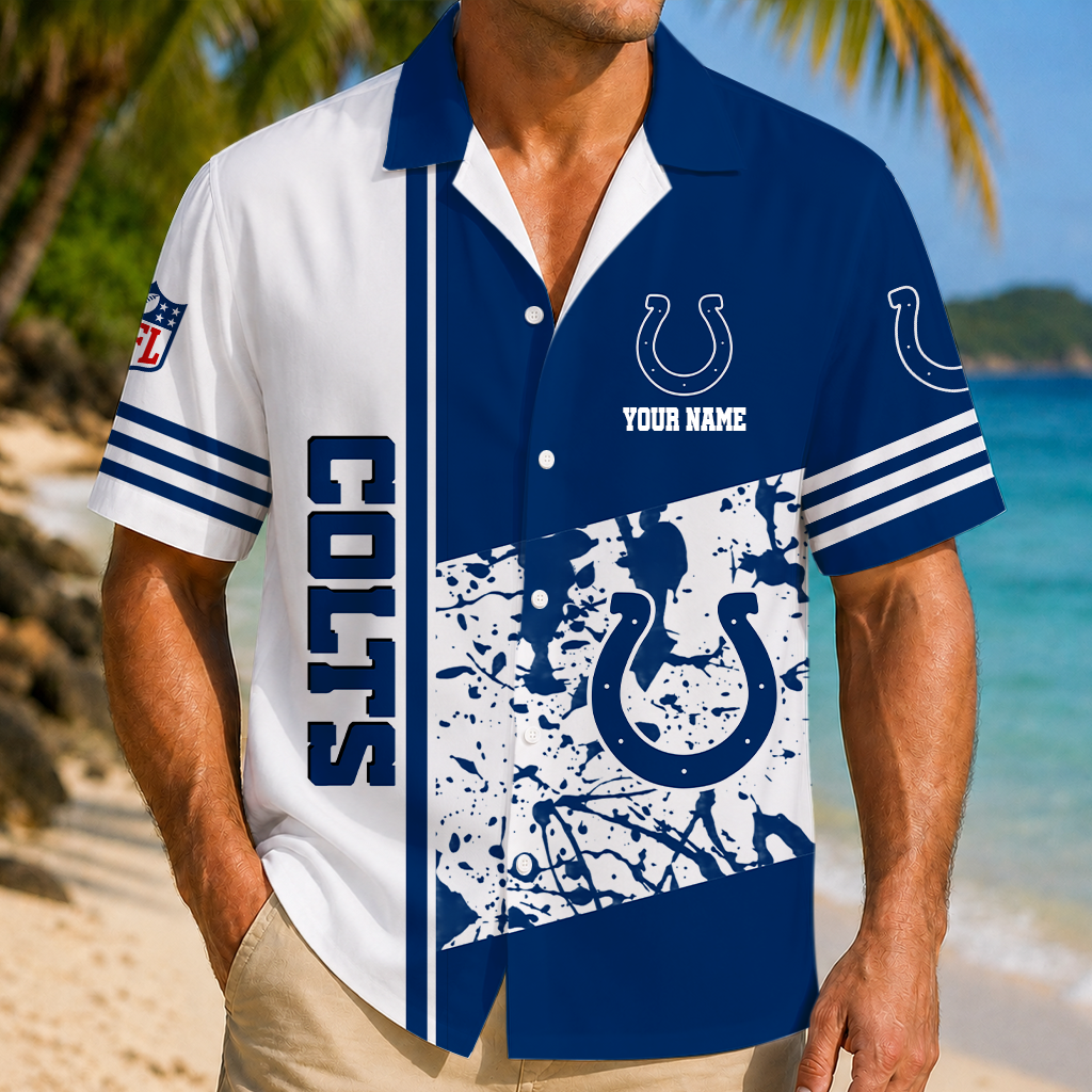 LIMITED EDITION - NEW CUSTOMIZED NFL17 IDC INDIANAPOLIS COLTS UNISEX HAWAIIAN SHIRT