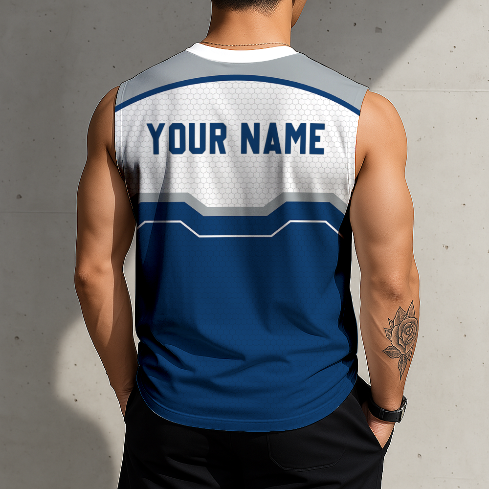 LIMITED EDITION - NEW CUSTOMIZED NFL17 IDC INDIANAPOLIS COLTS MEN'S GYM SHIRT