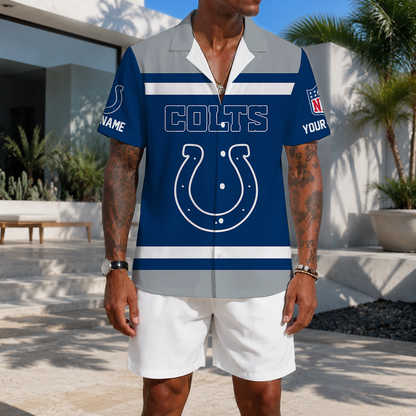 EXCLUSIVE EDITION - NEW CUSTOMIZED NFL17 IDC INDIANAPOLIS COLTS UNISEX HAWAIIAN SHIRT