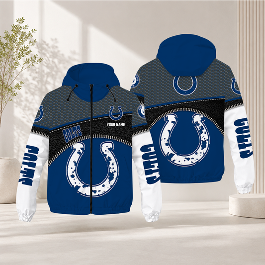 LIMITED EDITION - NEW CUSTOMIZED NFL17 IDC INDIANAPOLIS COLTS WINDBREAKER JACKET