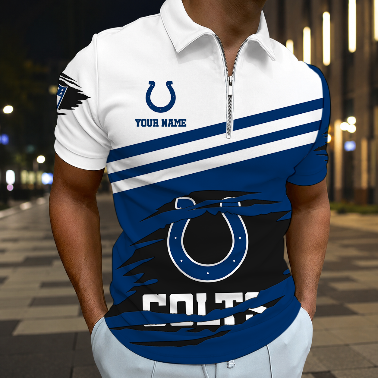 LIMITED EDITION - NEW CUSTOMIZED NFL17 IDC INDIANAPOLIS COLTS T-SHIRT, POLO SHIRT, ZIP POLO SHIRT, SWEATSHIRT, HOODIE & ZIP HOODIE