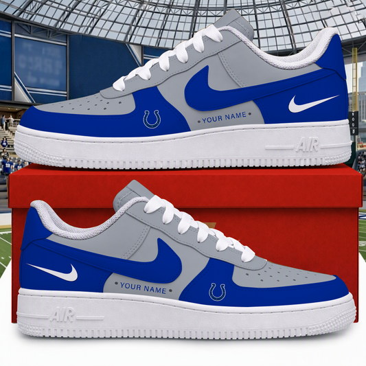 [SPECIAL OFFER] NEW CUSTOMIZED NFL17 IDC INDIANAPOLIS COLTS AF1 SHOES