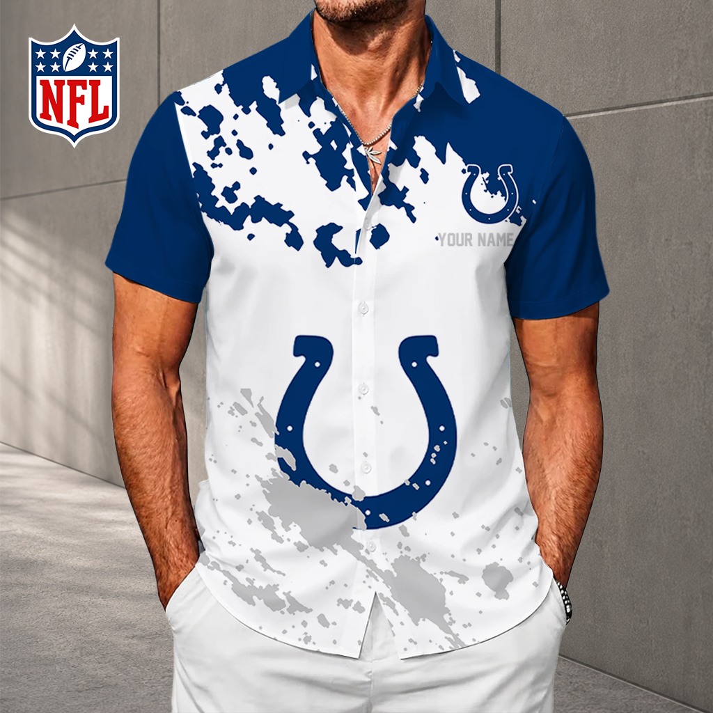 LIMITED EDITION - NEW CUSTOMIZED NFL17 IDC INDIANAPOLIS COLTS UNISEX HAWAIIAN SHIRT