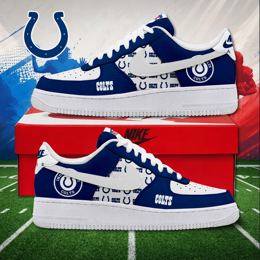 MEGA SALE - NEW CUSTOMIZED NFL17 IDC INDIANAPOLIS COLTS AF1 SNEAKERS