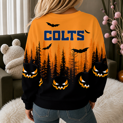 [SPECIAL OFFER] NEW CUSTOMIZED NFL17 IDC INDIANAPOLIS COLTS UNISEX HALLOWEEN SWEATSHIRT