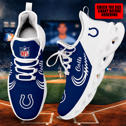 [SPECIAL OFFER] NEW CUSTOMIZED NFL17 IDC INDIANAPOLIS COLTS MAX SOUL SHOES