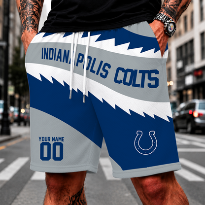 [SPECIAL OFFER] NEW CUSTOMIZED NFL17 IDC INDIANAPOLIS COLTS SHORT PANTS