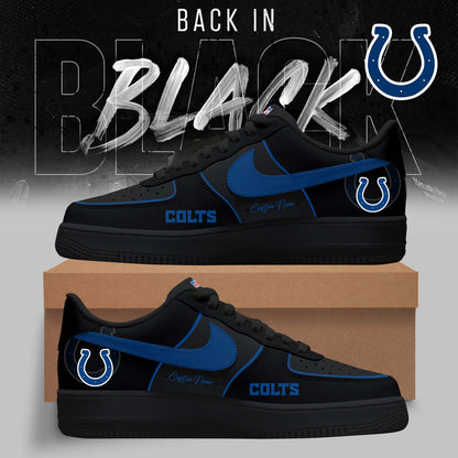 LIMITED EDITION - NEW CUSTOMIZED NFL17 IDC INDIANAPOLIS COLTS AF1 SNEAKERS
