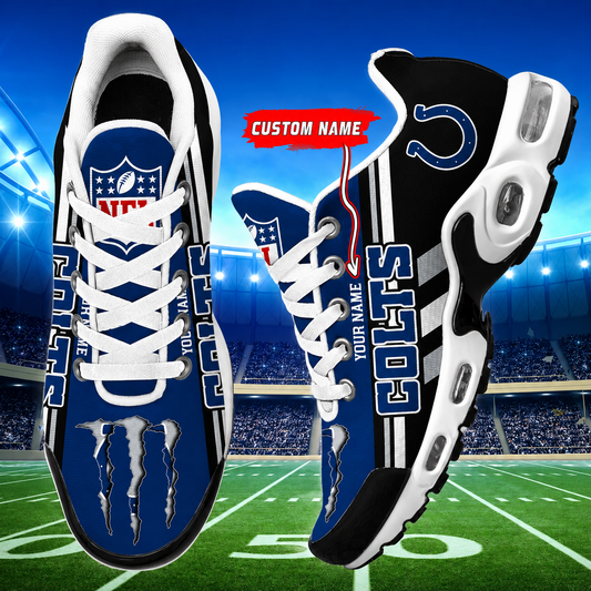 LIMITED EDITION - NEW CUSTOMIZED NFL17 IDC INDIANAPOLIS COLTS AIR MAX PLUS SNEAKERS