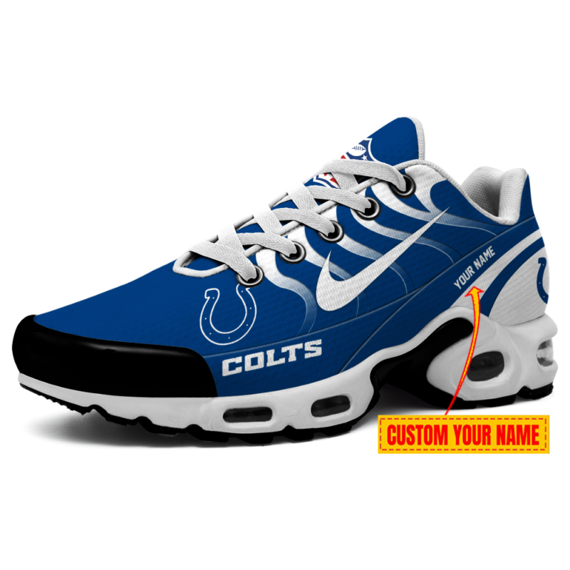 [SPECIAL OFFER] NEW CUSTOMIZED NFL17 IDC INDIANAPOLIS COLTS AIR MAX PLUS SNEAKERS
