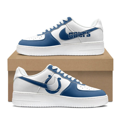 [SPECIAL OFFER] NEW CUSTOMIZED NFL17 IDC INDIANAPOLIS COLTS AF1 SHOES