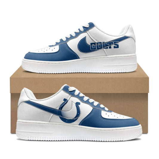 [SPECIAL OFFER] NEW CUSTOMIZED NFL17 IDC INDIANAPOLIS COLTS AF1 SHOES