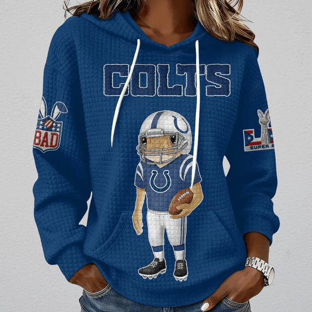 [SPECIAL OFFER] NEW CUSTOMIZED NFL17 IDC INDIANAPOLIS COLTS UNISEX HOODED SWEATSHIRT