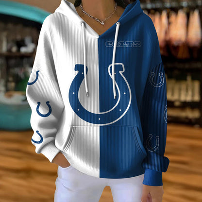 [SPECIAL OFFER] NEW CUSTOMIZED NFL17 IDC INDIANAPOLIS COLTS RIBBED HOODIE & SWEATSHIRT