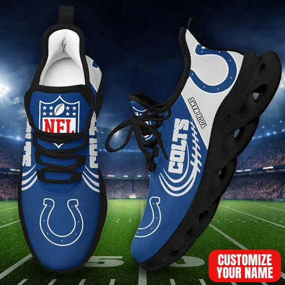 LIMITED EDITION - NEW CUSTOMIZED NFL17 IDC ID COLTS PREMIUM CLUNKY SNEAKERS