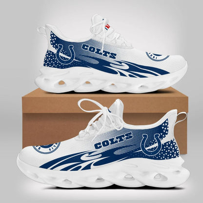 LIMITED EDITION - NEW CUSTOMIZED NFL17 IDC INDIANAPOLIS COLTS UNISEX MAX SOUL SHOES
