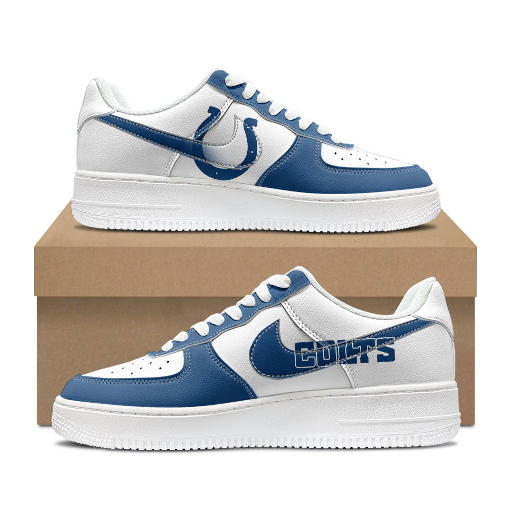 [SPECIAL OFFER] NEW CUSTOMIZED NFL17 IDC INDIANAPOLIS COLTS AF1 SHOES