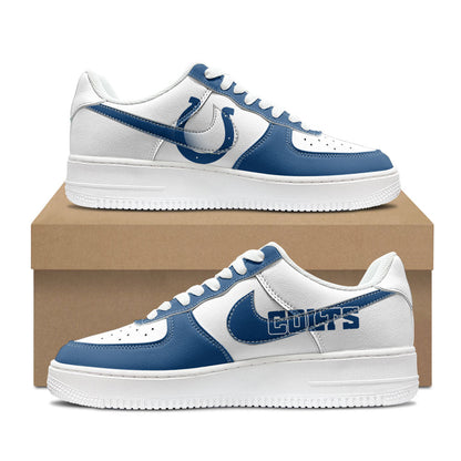 [SPECIAL OFFER] NEW CUSTOMIZED NFL17 IDC INDIANAPOLIS COLTS AF1 SHOES