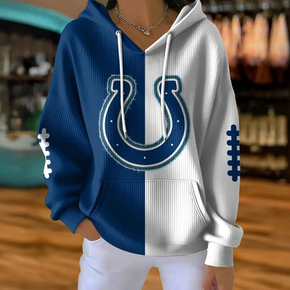 LIMITED EDITION - NEW CUSTOMIZED NFL17 IDC INDIANAPOLIS COLTS RIBBED HOODIE & SWEATSHIRT