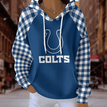 [SPECIAL OFFER] NEW CUSTOMIZED NFL17 IDC INDIANAPOLIS COLTS RIBBED HOODIE & SWEATSHIRT