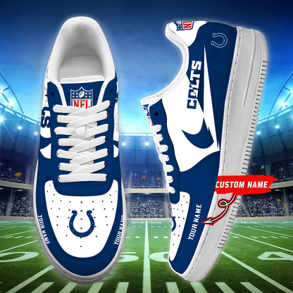 [SPECIAL OFFER] NEW CUSTOMIZED NFL17 IDC INDIANAPOLIS COLTS AF1 SNEAKERS