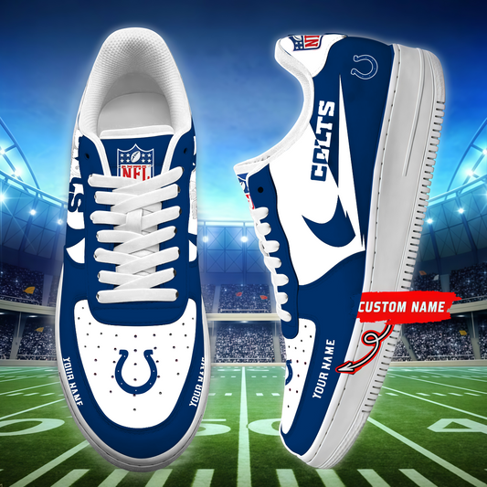 [SPECIAL OFFER] NEW CUSTOMIZED NFL17 IDC INDIANAPOLIS COLTS AF1 SNEAKERS