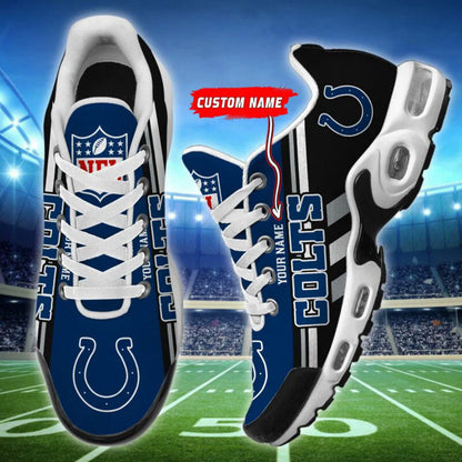 LIMITED EDITION - NEW CUSTOMIZED NFL17 IDC INDIANAPOLIS COLTS AIR MAX PLUS SNEAKERS