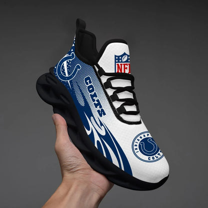 LIMITED EDITION - NEW CUSTOMIZED NFL17 IDC INDIANAPOLIS COLTS UNISEX MAX SOUL SHOES