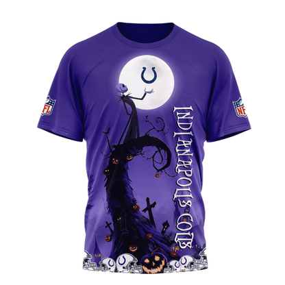 [SPECIAL OFFER] NEW CUSTOMIZED NFL17 IDC INDIANAPOLIS COLTS HALLOWEEN THE NIGHTMARE APPAREL