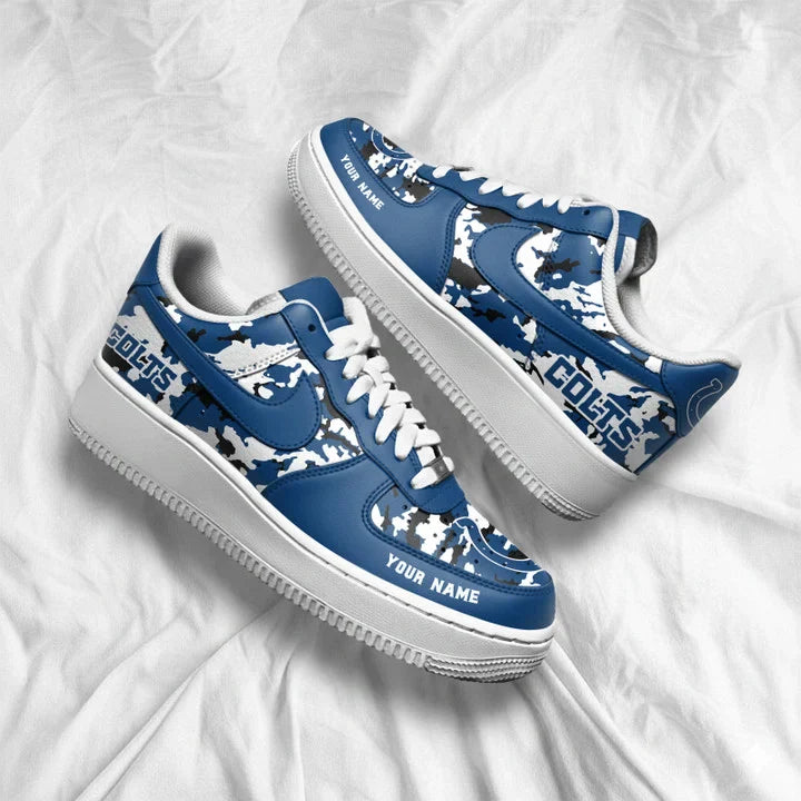 [SPECIAL OFFER] NEW CUSTOMIZED NFL17 IDC INDIANAPOLIS COLTS AF1 SNEAKERS