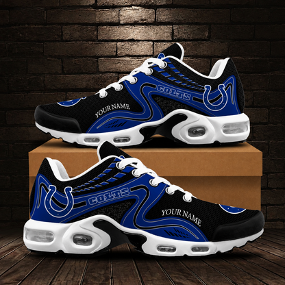 LIMITED EDITION - NEW CUSTOMIZED NFL17 IDC INDIANAPOLIS COLTS AIR MAX PLUS SNEAKERS