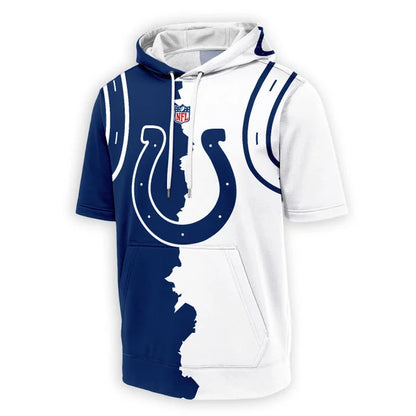 LIMITED EDITION - NEW CUSTOMIZED NFL17 IDC INDIANAPOLIS COLTS SHORT SLEEVE HOODIE T-SHIRT