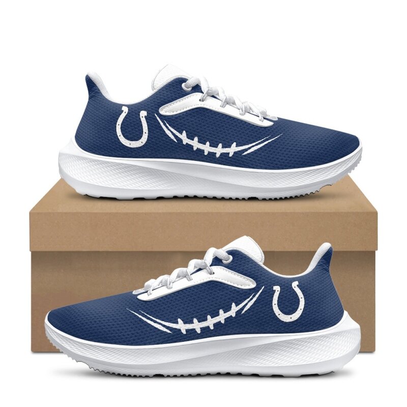 [SPECIAL OFFER] NEW CUSTOMIZED NFL17 IDC INDIANAPOLIS COLTS ROAD RUNNING SHOES