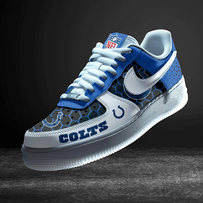 LIMITED EDITION - NEW CUSTOMIZED NFL17 IDC INDIANAPOLIS COLTS AF1 SNEAKERS