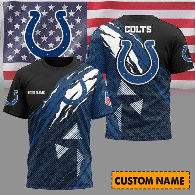 LIMITED EDITION - NEW CUSTOMIZED NFL17 ID COLTS UNISEX T-SHIRT & POLO