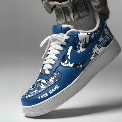 [SPECIAL OFFER] NEW CUSTOMIZED NFL17 IDC INDIANAPOLIS COLTS AF1 SNEAKERS