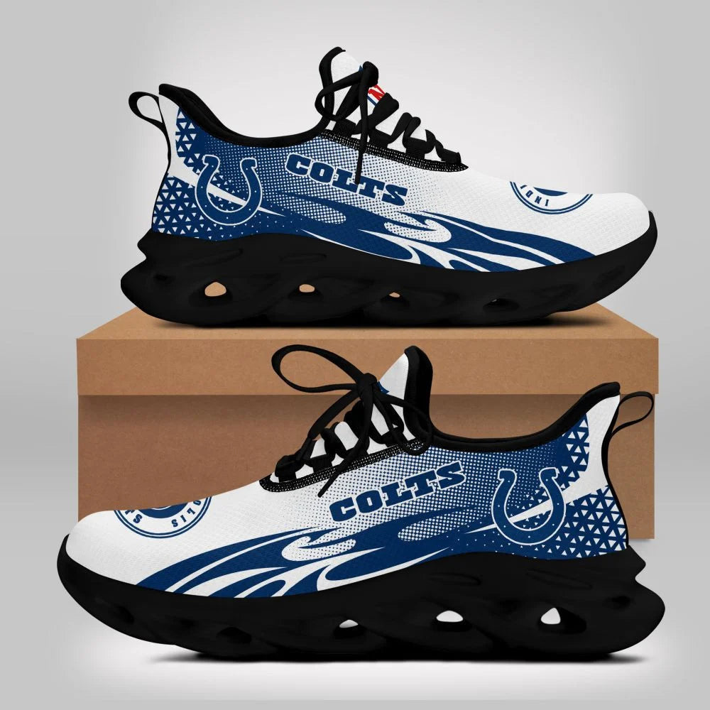 LIMITED EDITION - NEW CUSTOMIZED NFL17 IDC INDIANAPOLIS COLTS UNISEX MAX SOUL SHOES