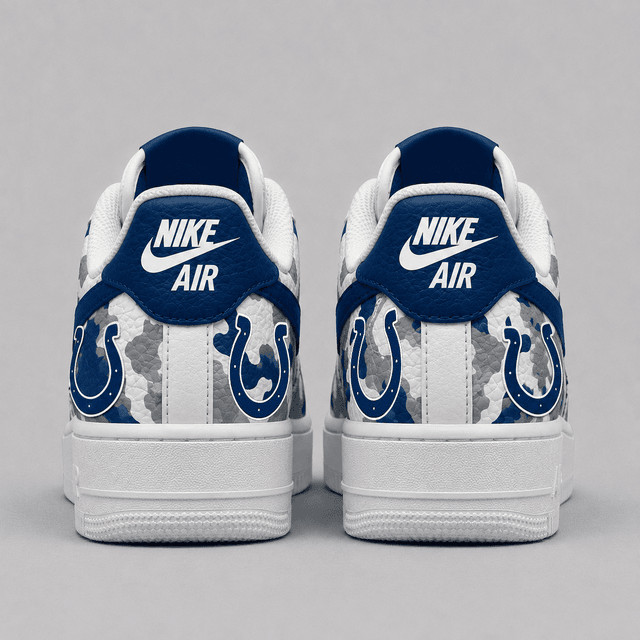 [SPECIAL OFFER] NEW CUSTOMIZED NFL17 IDC INDIANAPOLIS COLTS AF1 SHOES