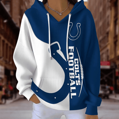 [SPECIAL OFFER] NEW CUSTOMIZED NFL17 IDC INDIANAPOLIS COLTS RIBBED HOODIE & SWEATSHIRT
