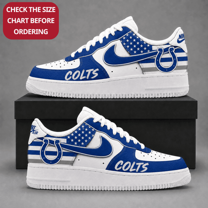 [SPECIAL OFFER] NEW CUSTOMIZED NFL17 IDC INDIANAPOLIS COLTS AF1 SHOES