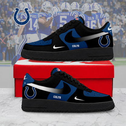 ELITE EDITION - NEW CUSTOMIZED NFL17 IDC INDIANAPOLIS COLTS AF1 SNEAKERS