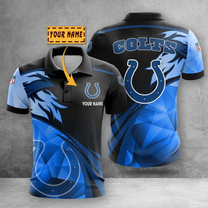 LIMITED EDITION - NEW CUSTOMIZED NFL17 IDC INDIANAPOLIS COLTS POLO SHIRT